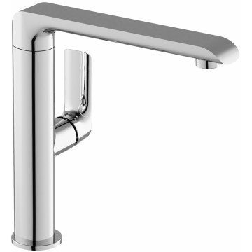 Ravak X070125 - Waschbecken-/Spülbeckenarmatur FLAT 26,2 cm glänzender Chrom