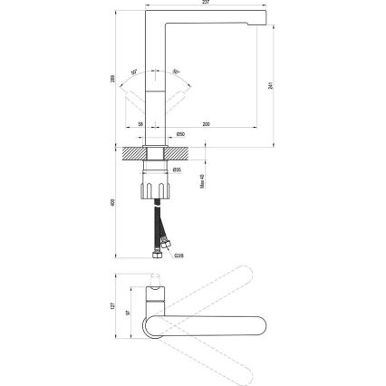 Ravak X070143 - Waschtischarmatur PURI 26,9 cm glänzender Chrom
