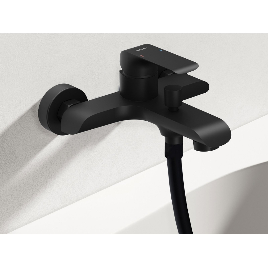 Ravak X070175 - Badewannenarmatur FLAT matt schwarz