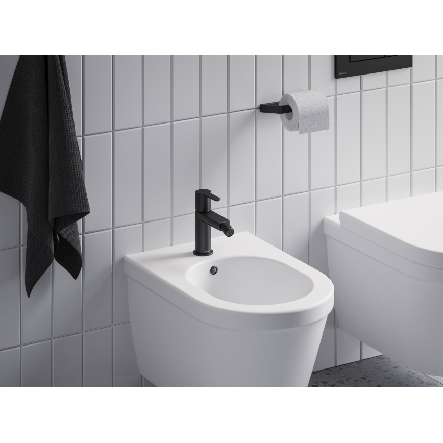 Ravak X070189 - Bidet-Armatur + Ablaufgarnitur PURI schwarz