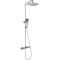 Ravak X070442 - Duschgarnitur mit Thermostatarmatur FLAT, Hochglanz-Chrom