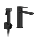 Ravak X070462 - Waschbeckenarmatur mit Bidetbrause CHROME schwarz