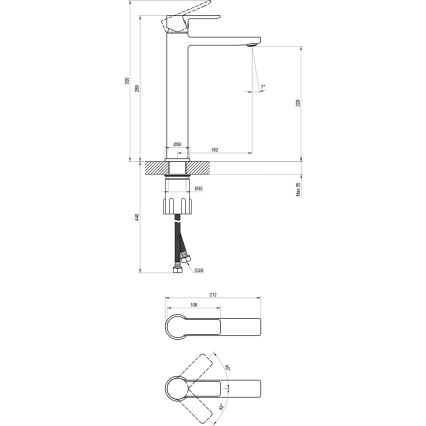 Ravak X070484 - Waschtischarmatur SOLAR 29 cm Hochglanz-Chrom