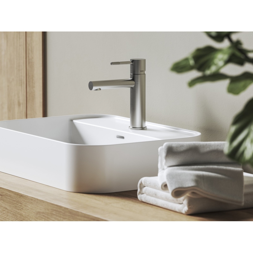 Ravak X070644 - Waschtischarmatur NOX 19 cm gebürsteter Edelstahl