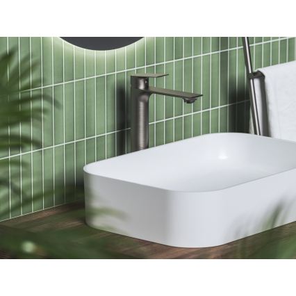 Ravak X070653 - Waschtischarmatur PLAN 30 cm, gebürstetes Graphit