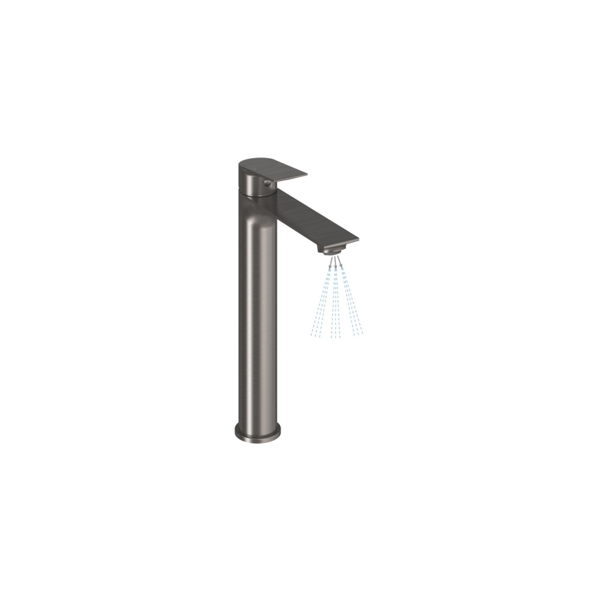 Ravak X070653 - Waschtischarmatur PLAN 30 cm, gebürstetes Graphit