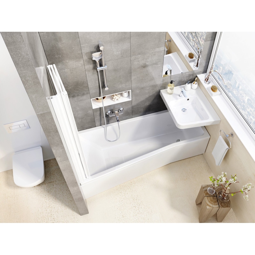 Ravak X07P348 - Handbrause mit Drucktaste, Hochglanzchrom