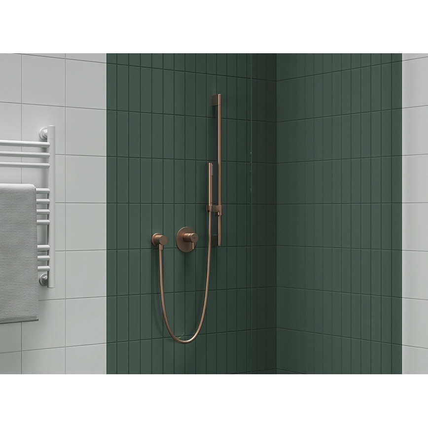Ravak X07P715 - Duschstange 70 cm, gebürstetes Roségold