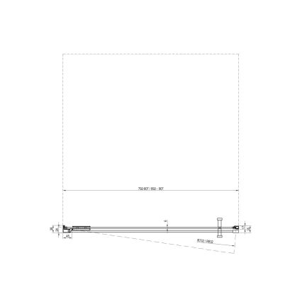 Ravak X0VV40300Z1 - Duschtür COOL 80x195 cm schwarz