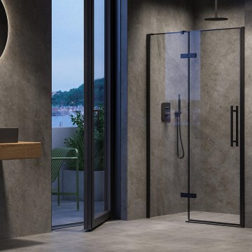 Ravak X0VVAC300Z1 - Duschabtrennung COOL 100 x 195 cm schwarz