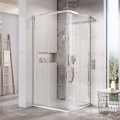 Ravak X1LM70C00Z1 - BLIX SLIM 90x90 cm Eck-Duschkabine, vierteilig, glänzender Chrom