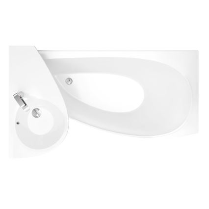 Ravak XJ1P1100000 - Wandwaschbecken AVOCADO 85 x 45 cm gegossener Marmor/Weiß