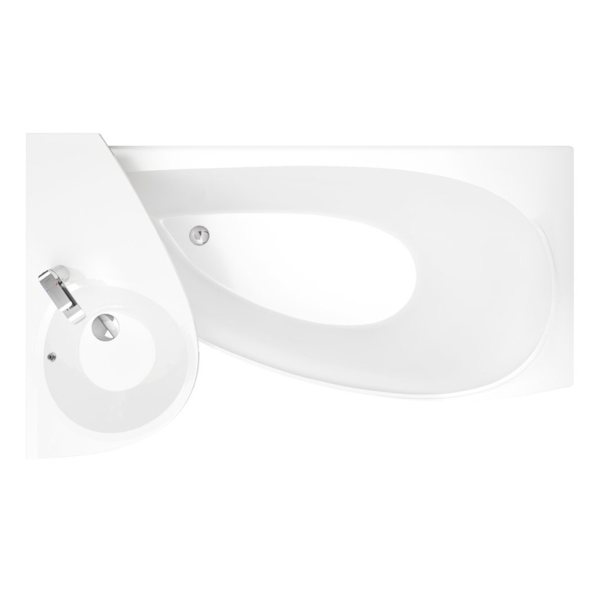 Ravak XJ1P1100000 - Wandwaschbecken AVOCADO 85 x 45 cm gegossener Marmor/Weiß