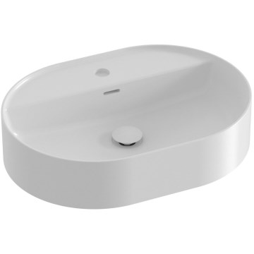 Ravak XJX01155003 - Aufsatzwaschbecken CERAMIC SLIM 55x40 cm Keramik/weiß
