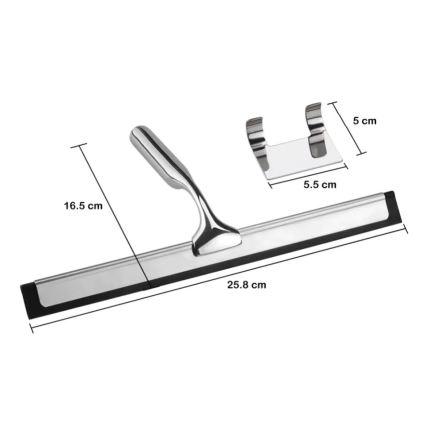 REA-70000 - Glasabzieher mit Halter, glänzend verchromt