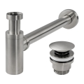 REA-A4400 - Waschbecken-Siphon mit CLICK-CLACK-Ablauf, Ø 6,4 cm, Nickel