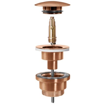 REA-A5632 - Click-Clack-Waschbeckenablauf Ø 6,4 cm, gebürstetes Kupfer
