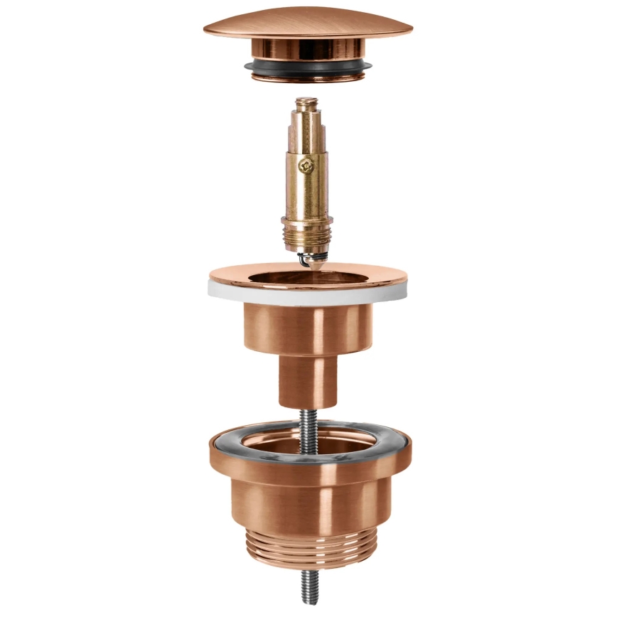 REA-A5632 - Click-Clack-Waschbeckenablauf Ø 6,4 cm, gebürstetes Kupfer