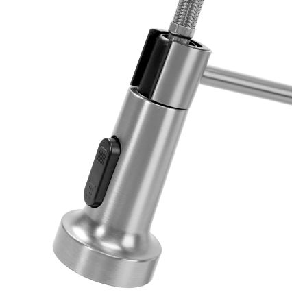 REA-B0417 - Spültischarmatur mit ausziehbarem Brausekopf COLIN 42,5 cm Nickel