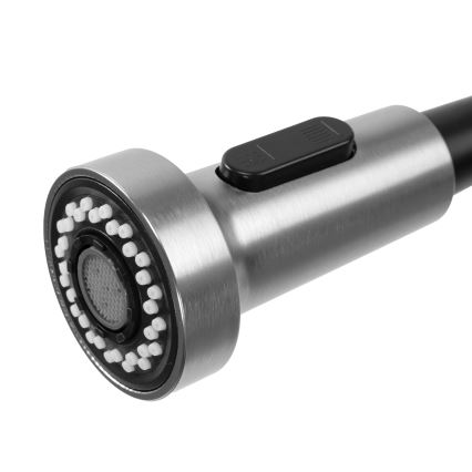 REA-B0417 - Spültischarmatur mit ausziehbarem Brausekopf COLIN 42,5 cm Nickel