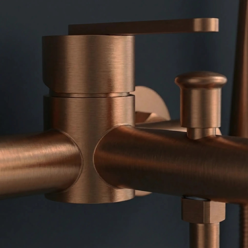 REA-B0973 - Wannen-Set mit Mischbatterie ONTARIO in gebürstetem Kupfer