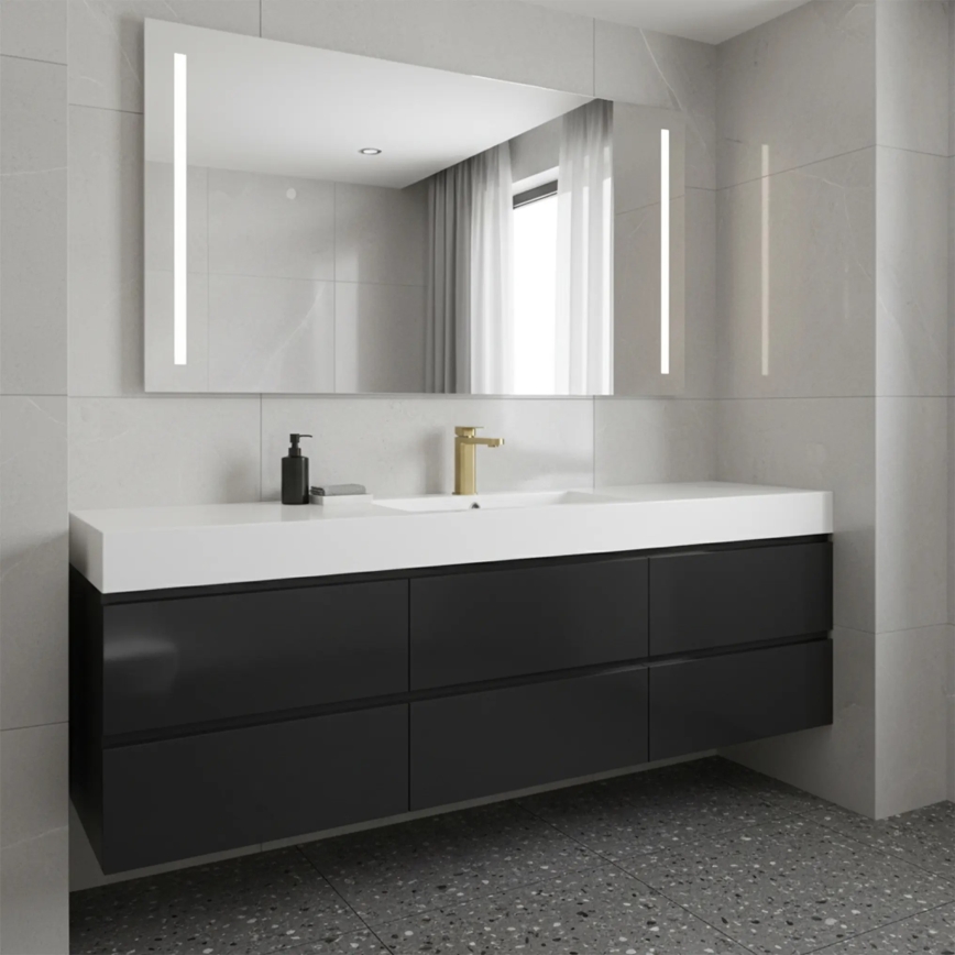 REA-B0976 - Waschtischarmatur ARLO 17 cm gebürstetes Gold