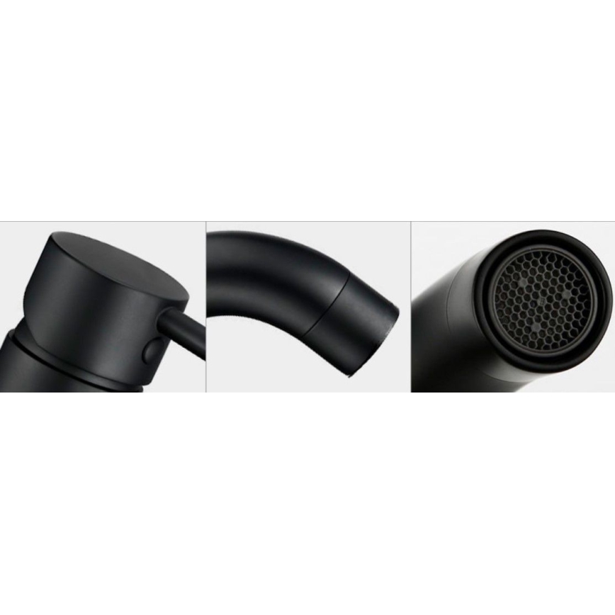 REA-B4102 - Waschtischarmatur LUNGO 16,5 cm schwarz