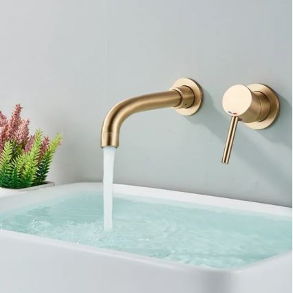 REA-B4109 - LUNGO Waschtischarmatur für Unterputzmontage, gebürstetes Gold