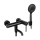 REA-B4240 - Badewannen-Set CLIF matt schwarz