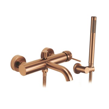 REA-B4567 - Badewannenset LUNGO, gebürstetes Kupfer