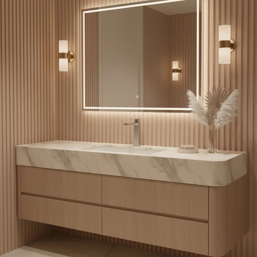 REA-B4588 - Waschtischarmatur ARLO 30 cm Nickel