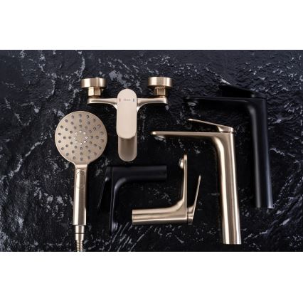REA-B4896 - Waschtischarmatur MARCO 27,5 cm schwarz