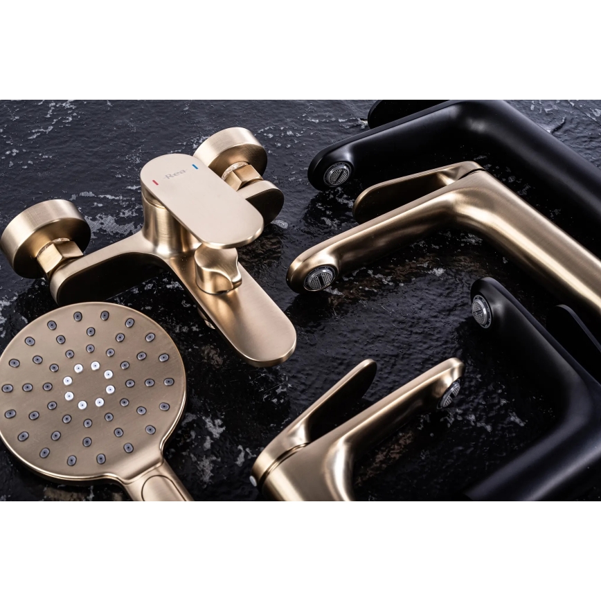 REA-B4896 - Waschtischarmatur MARCO 27,5 cm schwarz