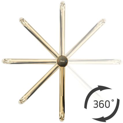 REA-B5002 - Waschtischarmatur LUGANO 34 cm gold