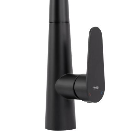REA-B5313 - Spültischarmatur mit ausziehbarer Brause ROSS 43 cm schwarz