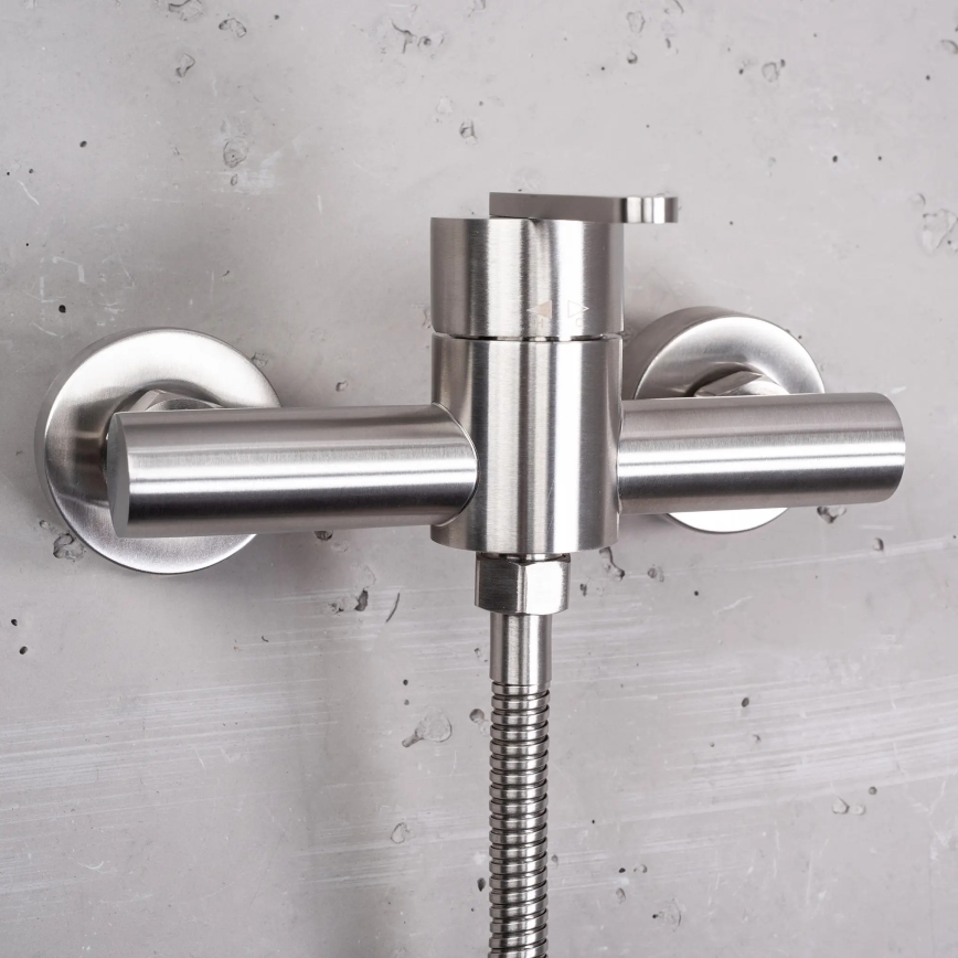 REA-B5502 - Duschset mit ONTARIO-Armatur, Nickel