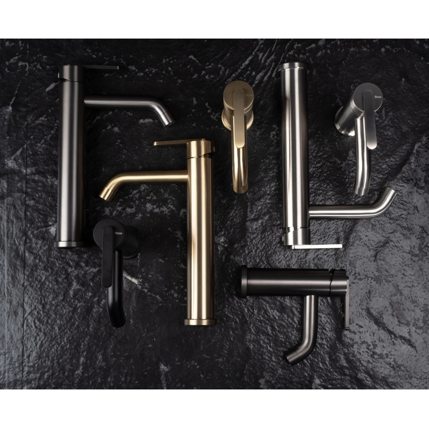 REA-B5509 - Waschtischarmatur ONTARIO 30 cm, gebürstetes Gold