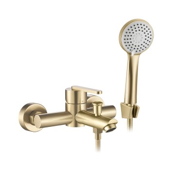 REA-B5513 - Badewannen-Set ONTARIO gebürstetes Gold