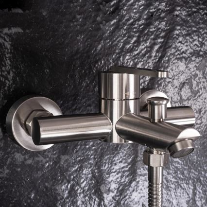 REA-B5514 - Badewannen-Set ONTARIO gebürsteter Edelstahl