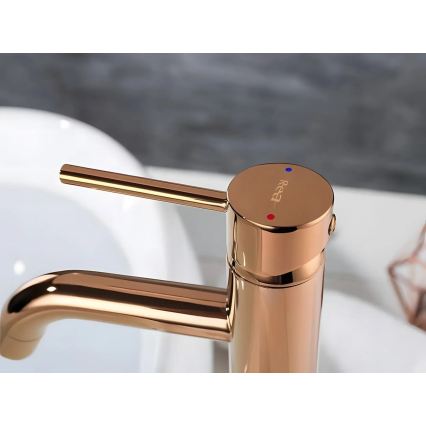 REA-B6321 - Waschtischarmatur LUNGO 28 cm Roségold