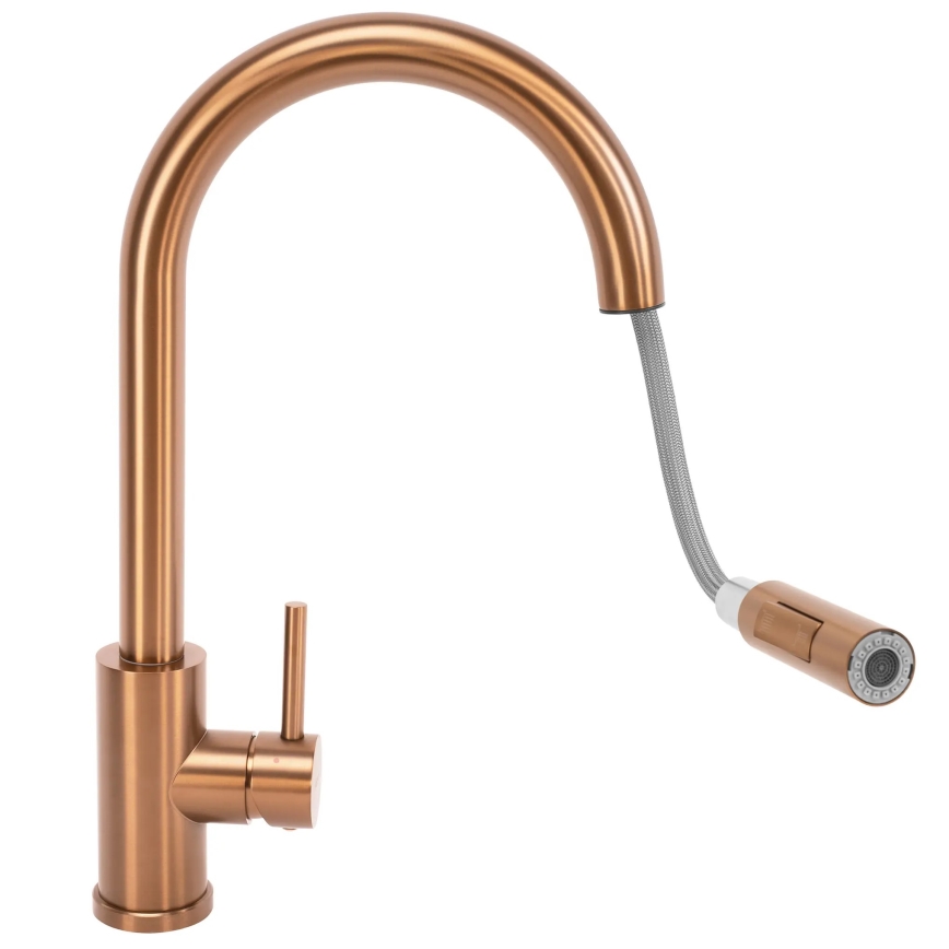 REA-B6560 - Spültischarmatur mit ausziehbarer Brause FRESH, 45 cm, gebürstetes Kupfer