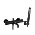REA-B6634 - Badewannenset LUNGO matt schwarz
