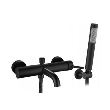 REA-B6634 - Badewannenset LUNGO matt schwarz