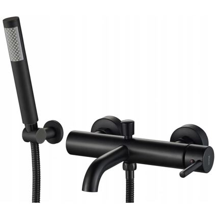 REA-B6634 - Badewannenset LUNGO matt schwarz