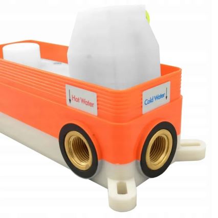 REA-B7503 - Wannen-Set LUNGO mit Unterputz-Armatur, gebürstetes Gold