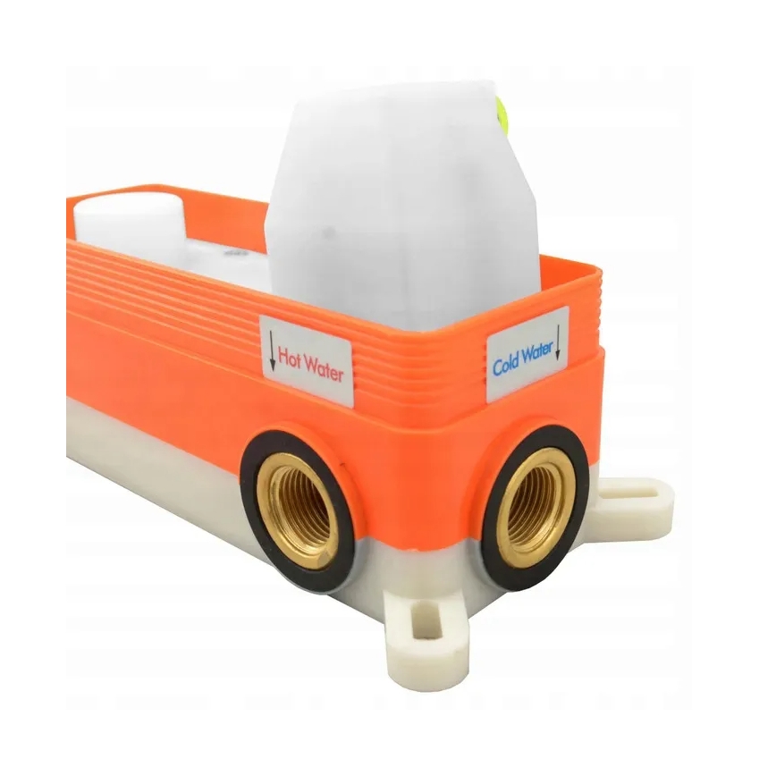 REA-B7503 - Wannen-Set LUNGO mit Unterputz-Armatur, gebürstetes Gold