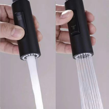 REA-B7564 - Spültischarmatur mit ausziehbarem Brausekopf und integrierter Filterfunktion ECO FRESH 37,5 cm matt schwarz