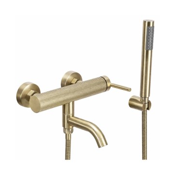 REA-B7804 - ARGON Badewannenset, gebürstetes Gold