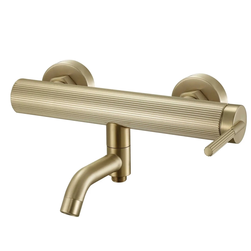 REA-B7804 - ARGON Badewannenset, gebürstetes Gold