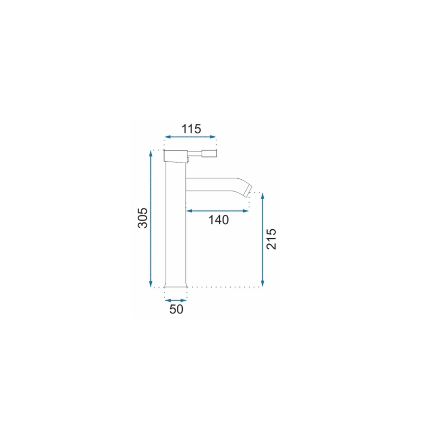 REA-B8665 - Waschtischarmatur GRAF 30,5 cm schwarz